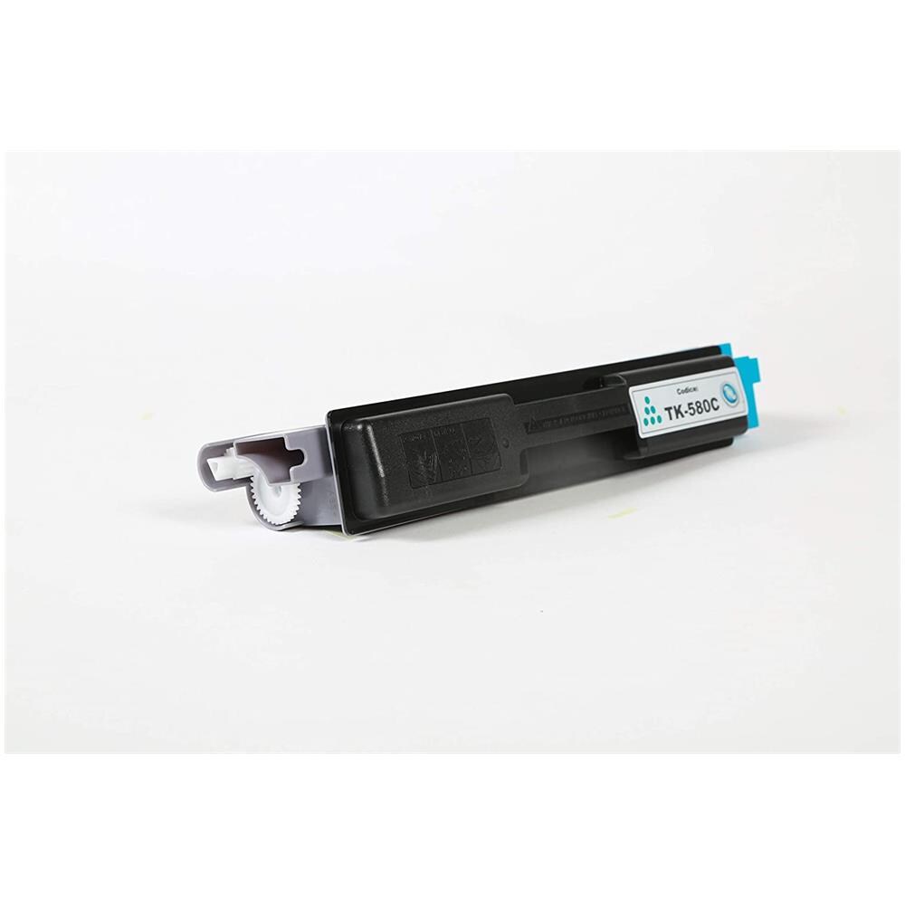 TONER COMPATIBILE - Kyocera Tk-580c Ciano 1t02ktcnl0 Per Fs-c5150dn, Ecosys P6021cdn Fornito Di Intelligent Chip Capacità 2800 Copie Made In Italy - Foto 5