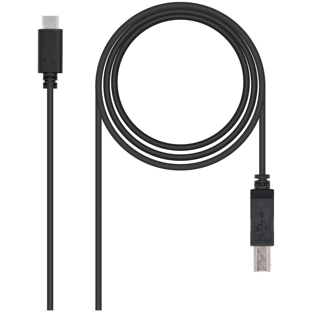 USB 2.0, 1m 1m USB C USB B Nero cavo USB - Foto 1