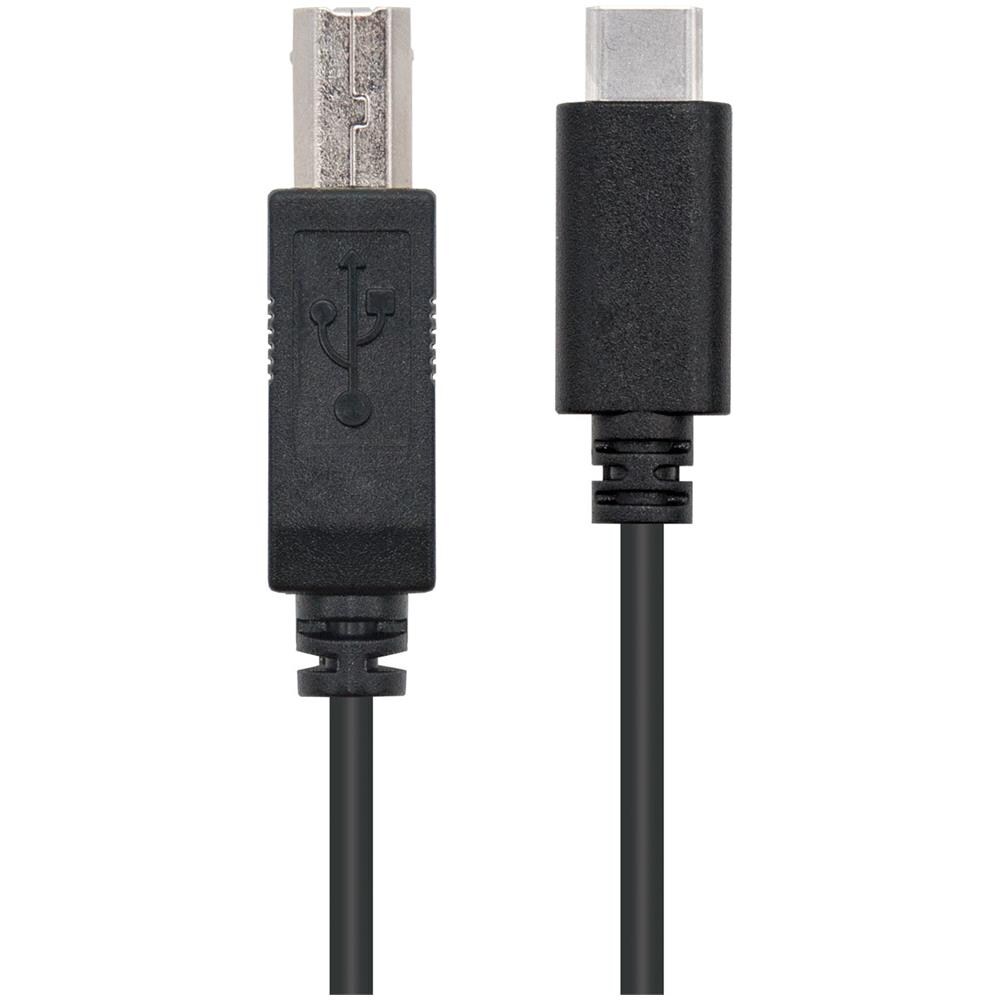 USB 2.0, 1m 1m USB C USB B Nero cavo USB - Foto 2