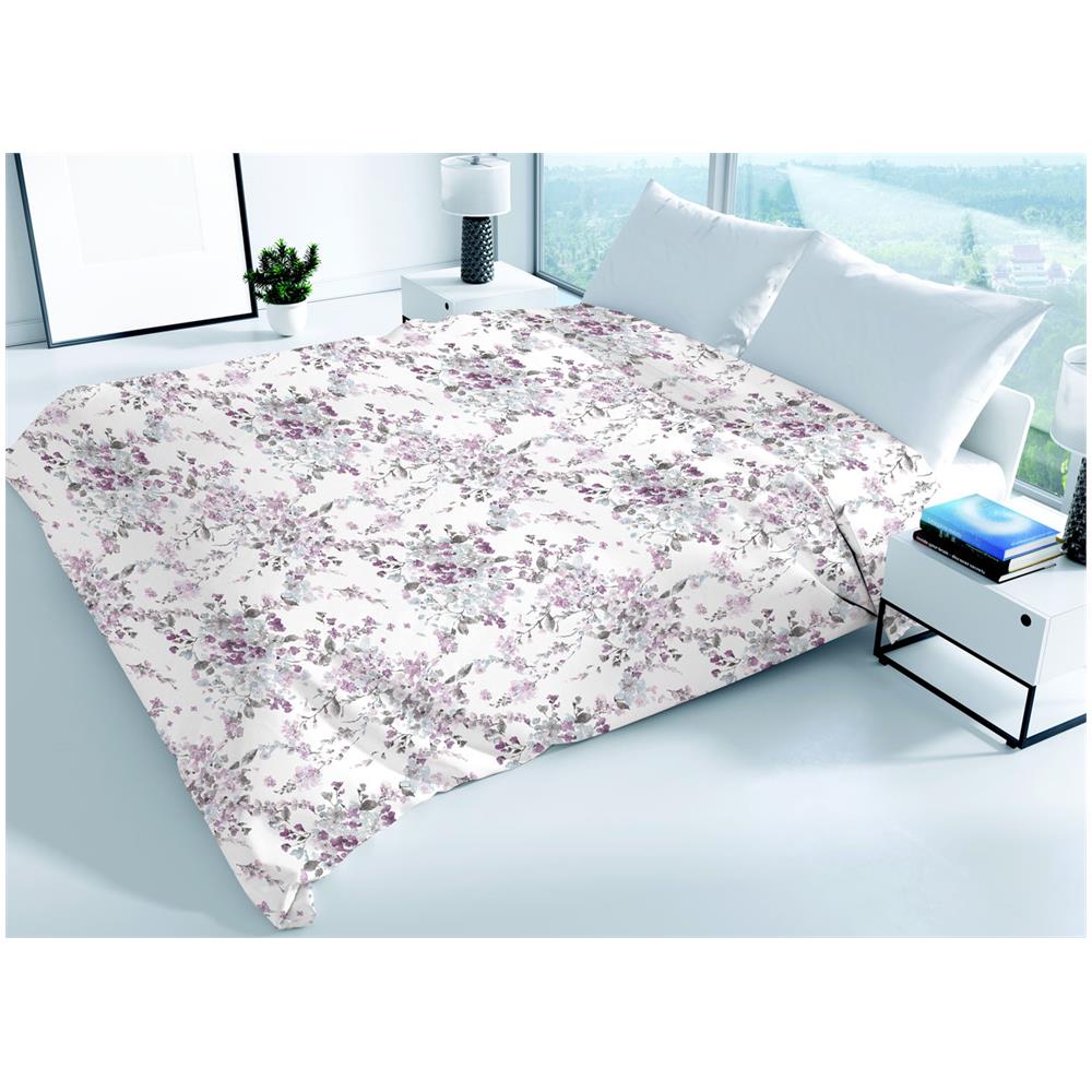 Copriletto Piquet Primavera Estate 100% Cotone Disegno Acquarello Singolo Acquarello - Foto 1