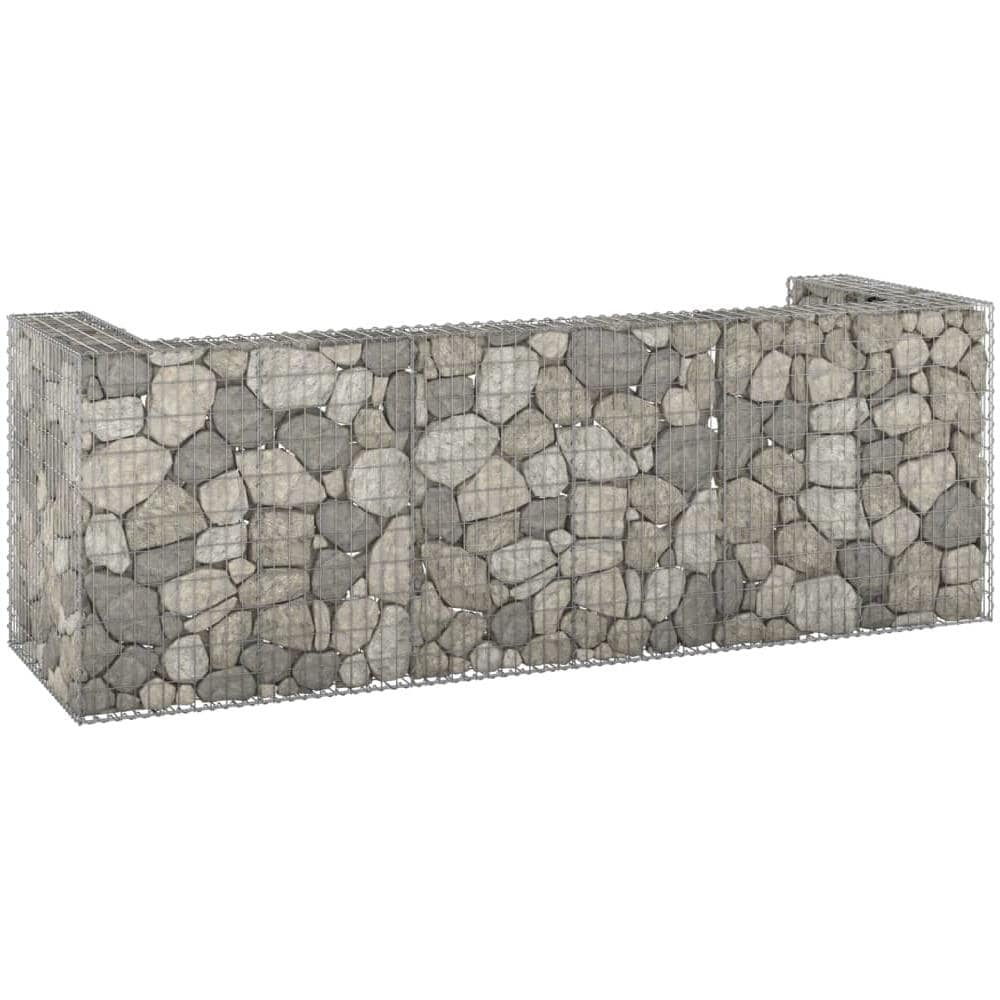 Gabbione Per Bidoni In Acciaio Zincato 320x100x110 Cm - Foto 1