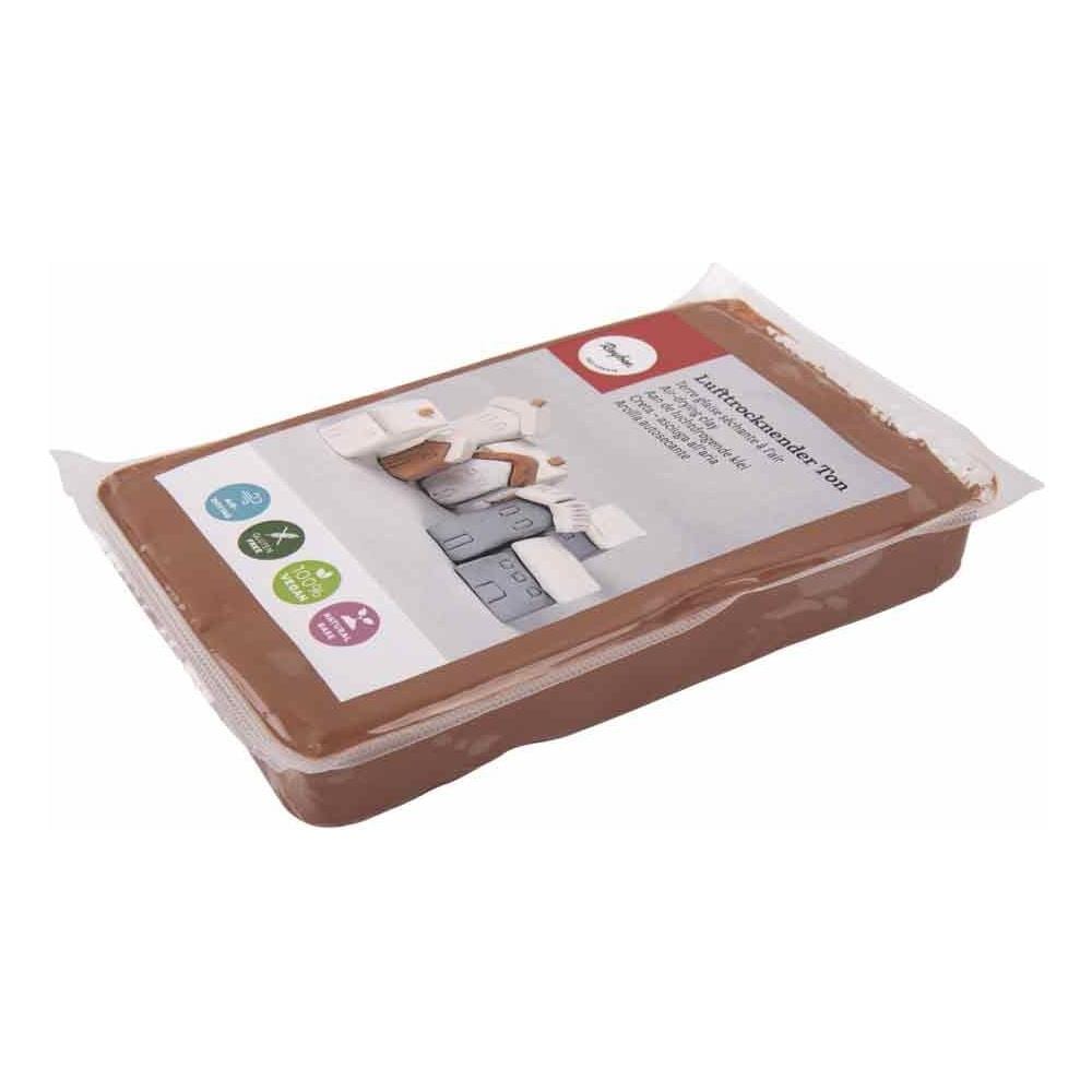 Argilla Marrone Scuro 1kg Essiccazione Nell'aria - Foto 2