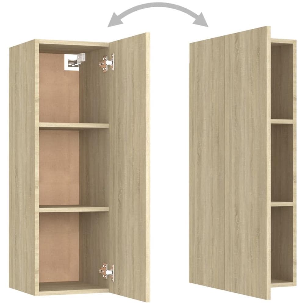 Set di Mobili Porta TV 10 pz Rovere Sonoma in Legno Multistrato - Foto 9