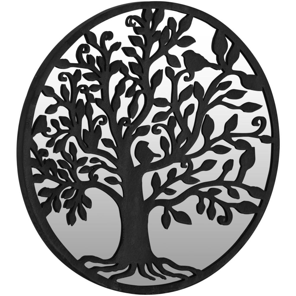 Specchio Da Giardino Nero 60x2,5 Cm In Ferro Rotondo Da Esterno - Foto 3