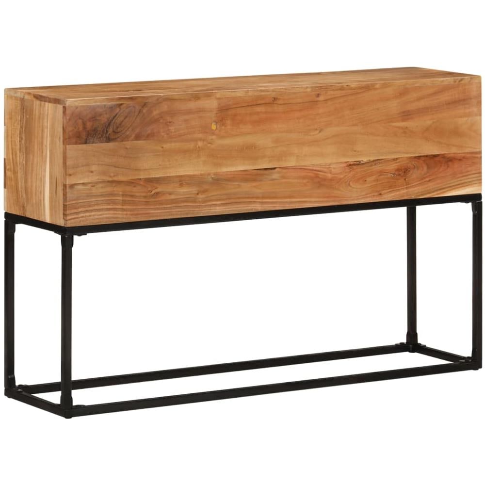 Tavolo Consolle 120x30x75 Cm In Legno Massello Di Acacia - Foto 1