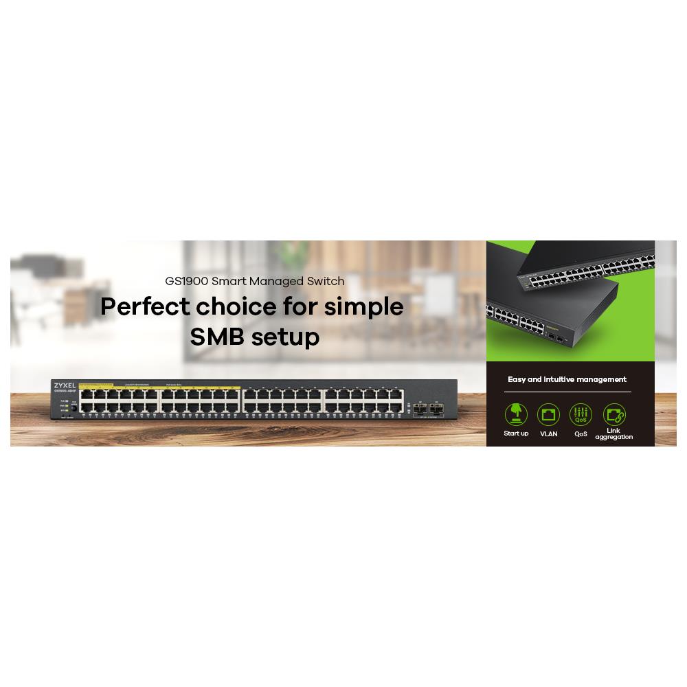 GS-1900-48 - Switch Web Managed 48 porte Gigabit + 2 porte SFP Gigabit - Foto 5