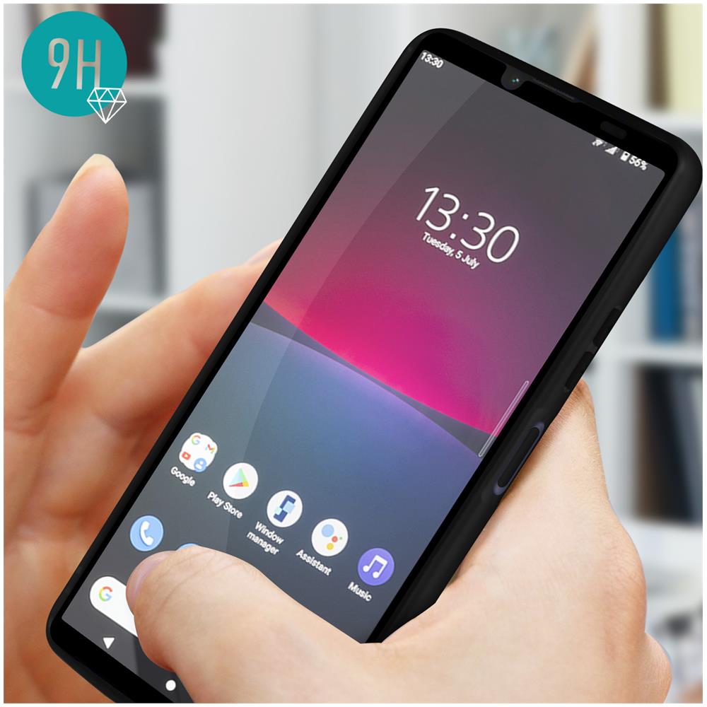 Cover Silicone Morbido Sony Xperia 10 Iv Nera + Vetro Temperato 9h Trasparente - Foto 2