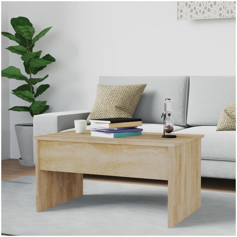 Tavolino Salotto Rovere Sonoma 80x50,5x41,5cm Legno Multistrato - Foto 2