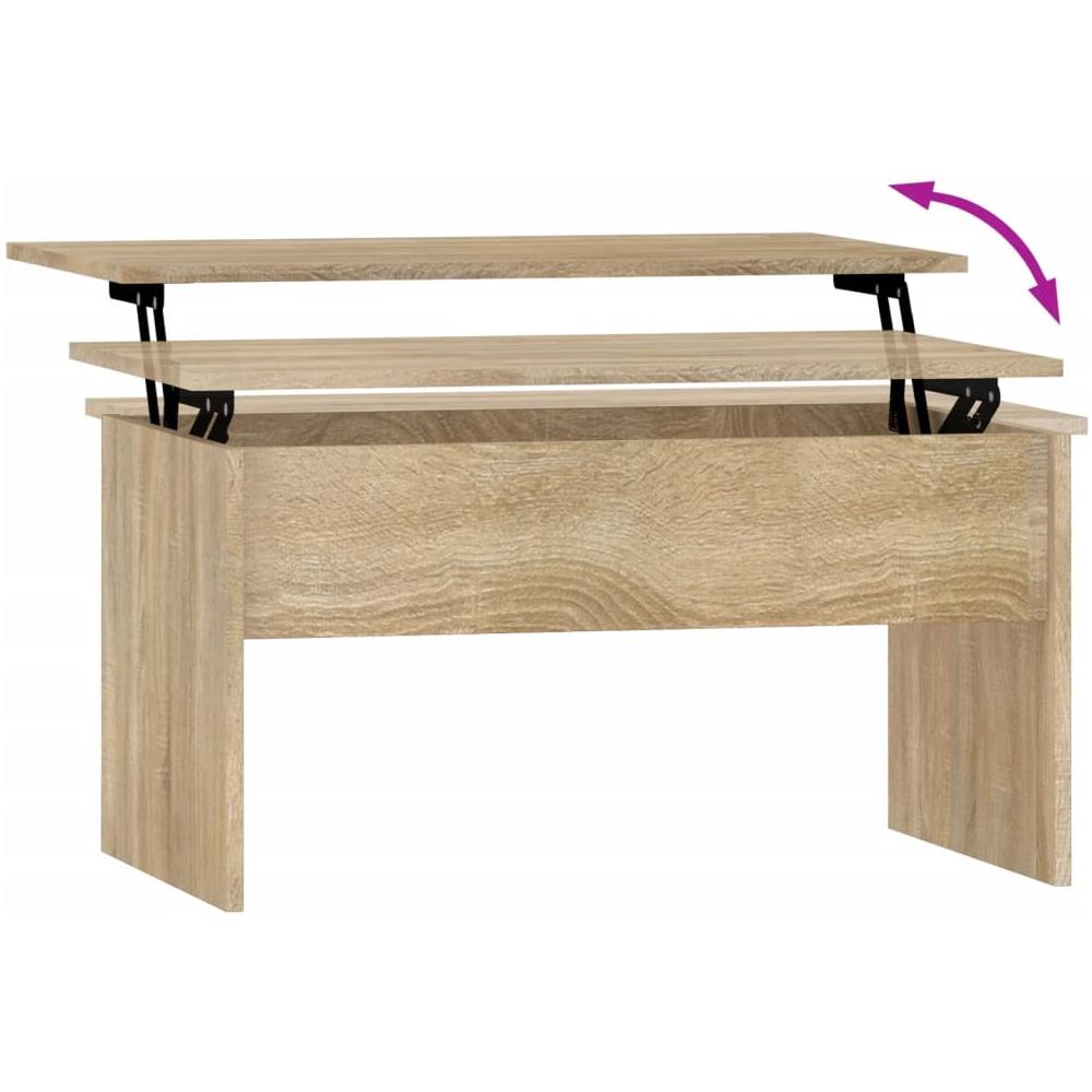 Tavolino Salotto Rovere Sonoma 80x50,5x41,5cm Legno Multistrato - Foto 8