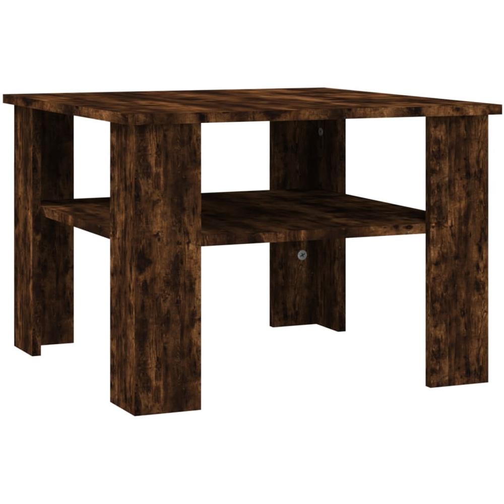 Tavolino Da Salotto Rovere Fumo 60x60x42 Cm Legno Multistrato - Foto 2