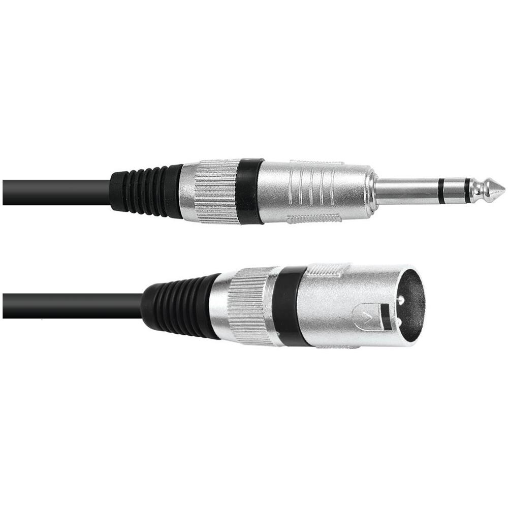 Cavo adattatore xlr (m) / jack stereo 2m bk - Foto 1