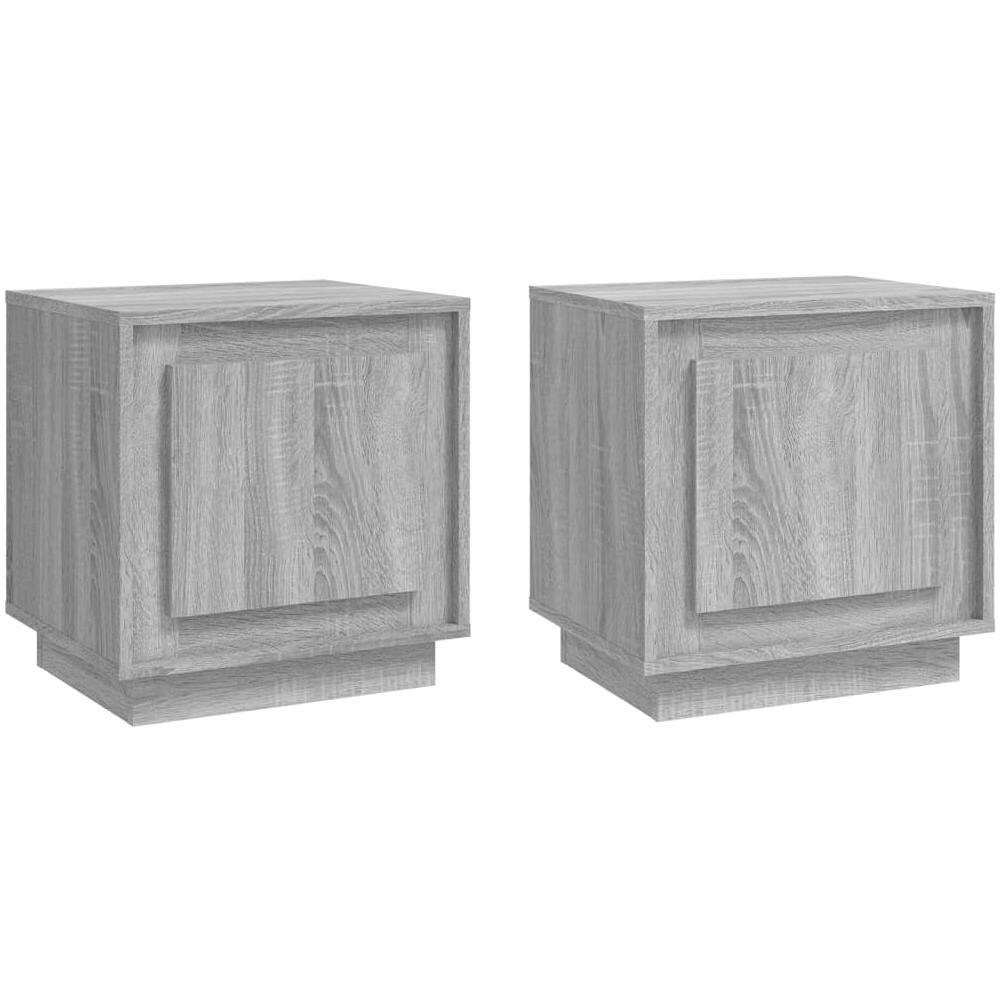 Comodini 2 Pz Grigio Sonoma 44x35x45 Cm In Legno Multistrato - Foto 2