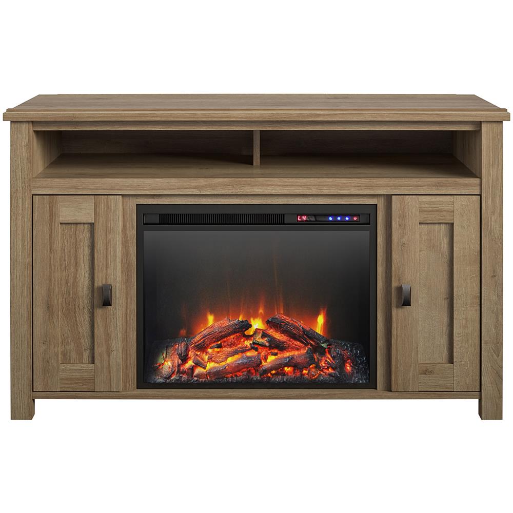 Farmington Caminetto A 2 Porte In Truciolare Di Rovere - Foto 2