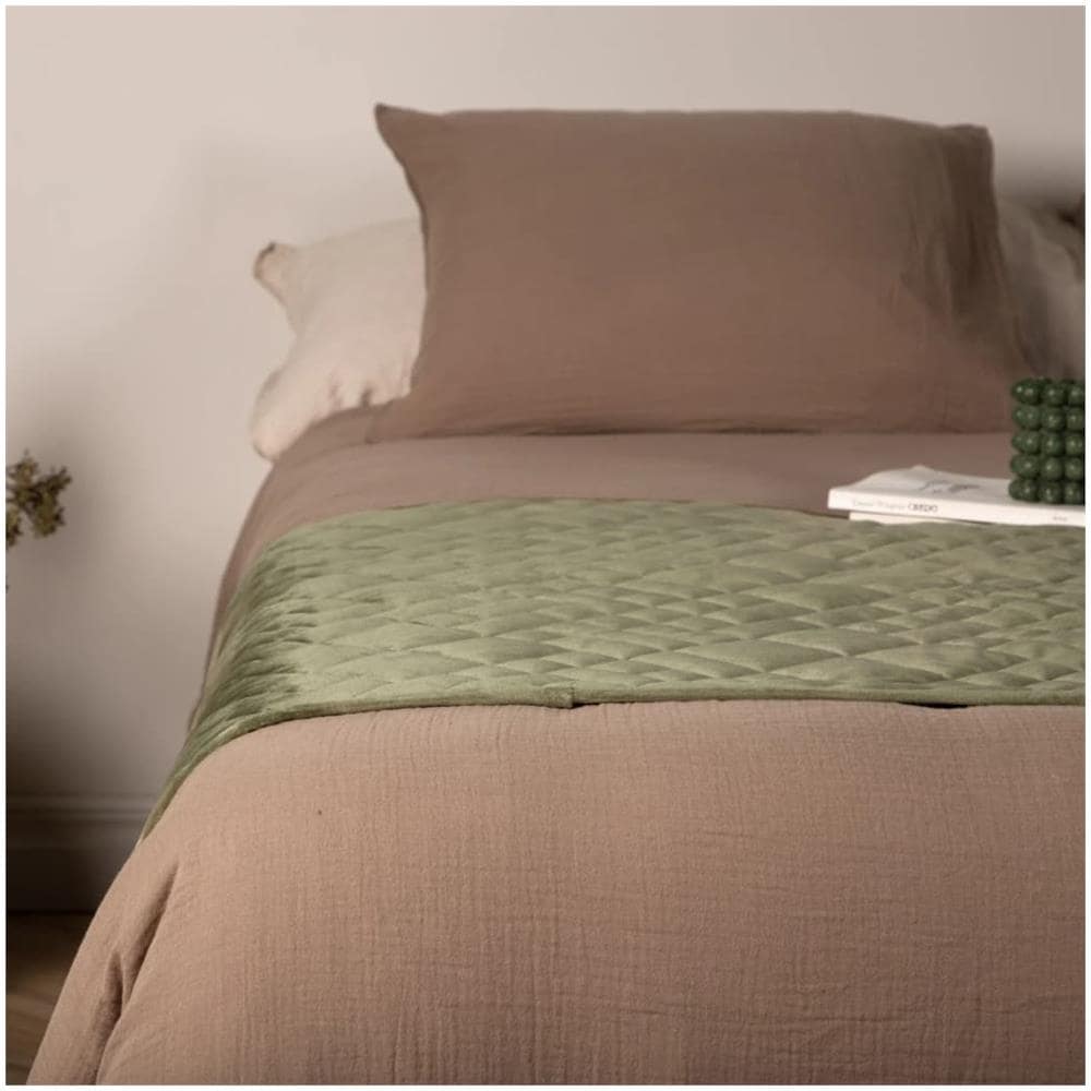 Copriletto Jilly 80x260 Cm Poliestere Verde - Foto 3