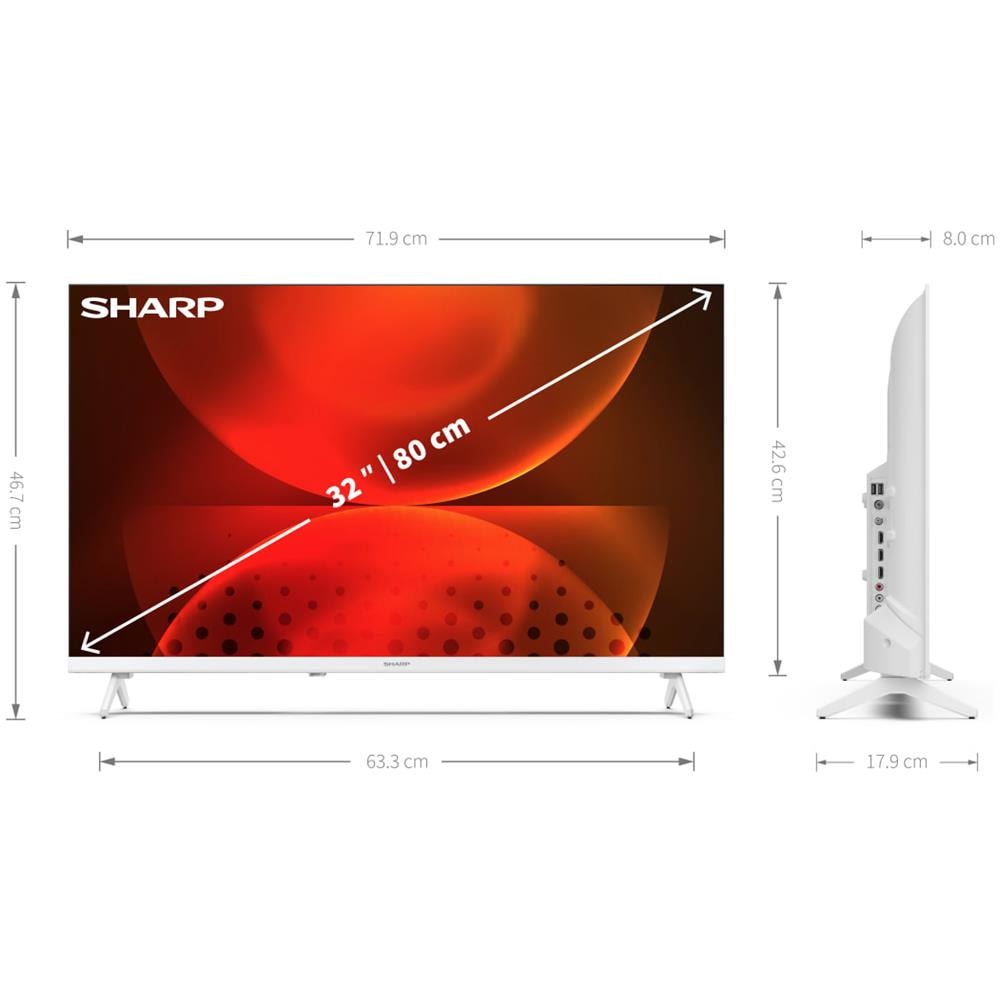 TV LED HD Ready 32" 32FH2EW Smart TV Android - Foto 10