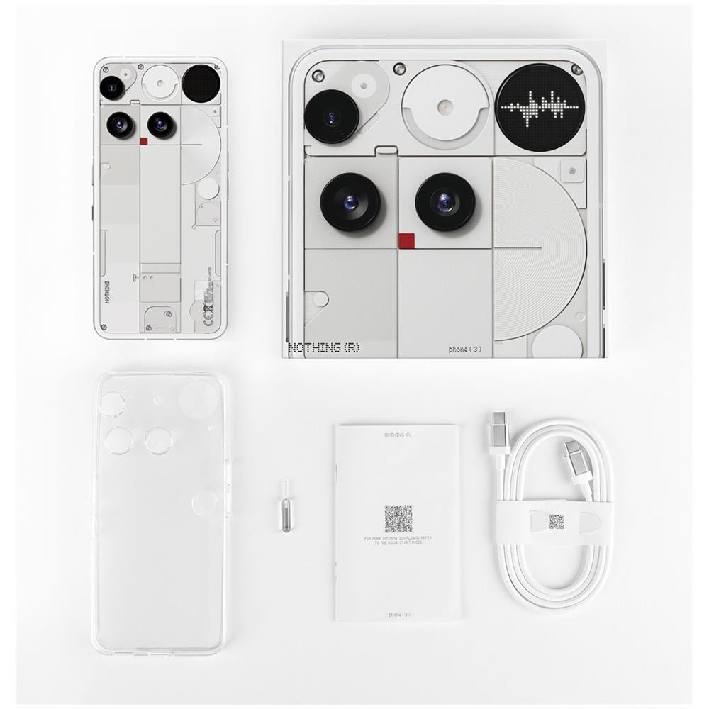 Phone (3) 5G 256GB 12GB Ram Display 6.67 Main Camera 50MP Dual nanoSim USB Type-C Android Snapdragon 8s Gen4 5150mAh White - Foto 9