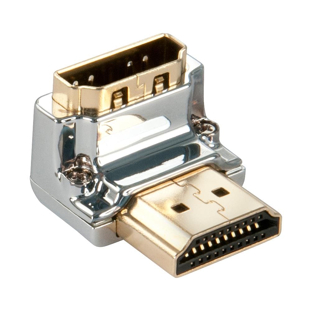 Adattatore HDMI CROMO® Tipo A M / F a 90 gradi "GiÙ" - Foto 2