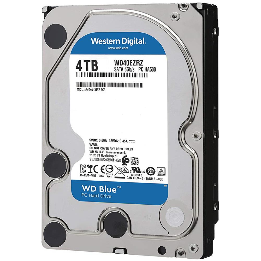 Hard Disk Interno WD Blue 4 TB 3.5" Interfaccia Sata III 6 Gb / s 5400 RPM Buffer 64 MB - Foto 2