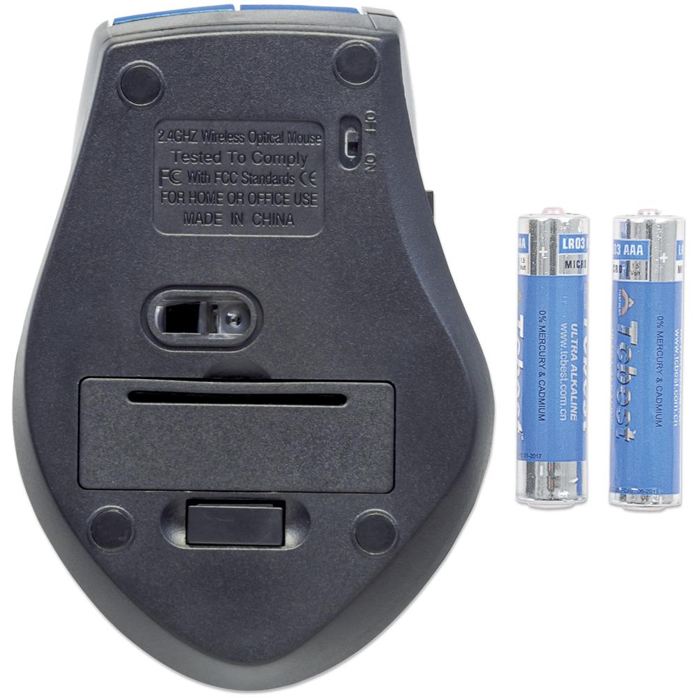 Mouse Ottico Wireless Curve 1600dpi Colore Blu - Foto 4