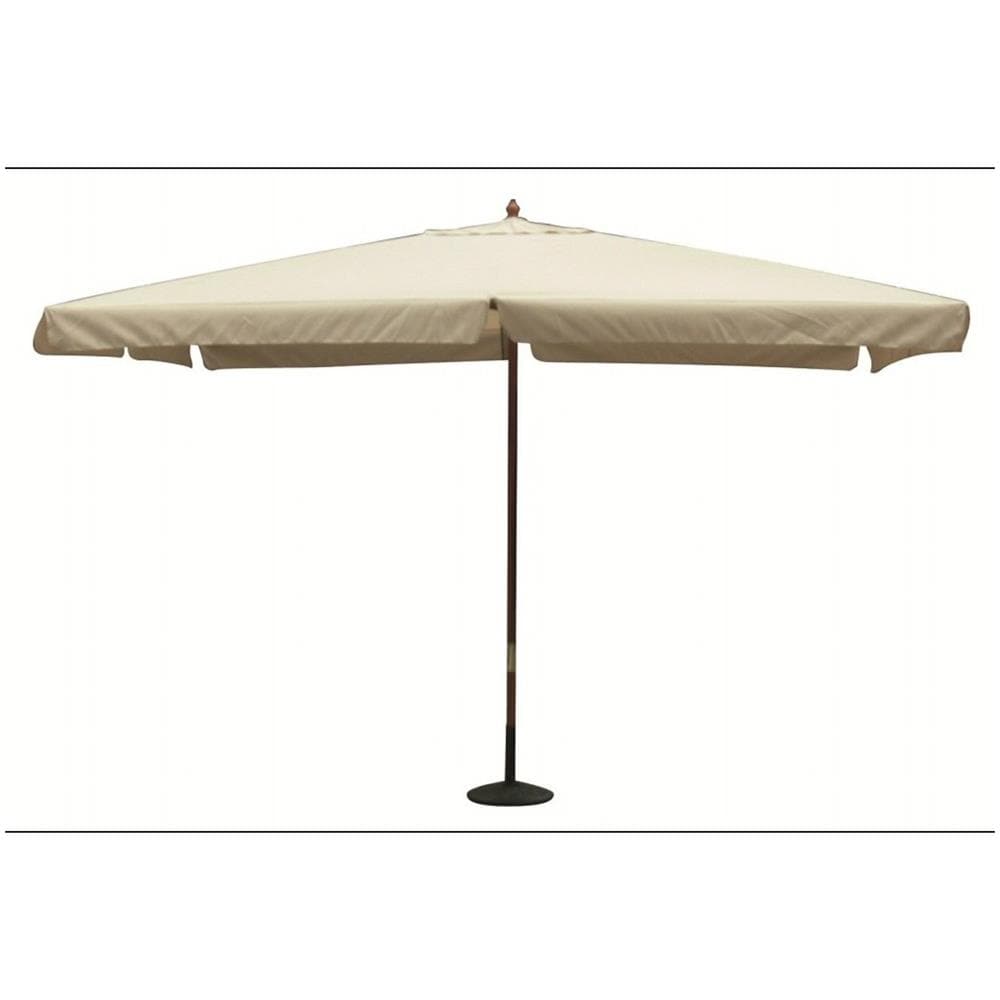 Ombrellone Da Giardino 2 X 3 Palo Centrale In Legno Telo Beige Per Esterno Ristorante Gelateria Bar Hotel Albergo - Foto 1