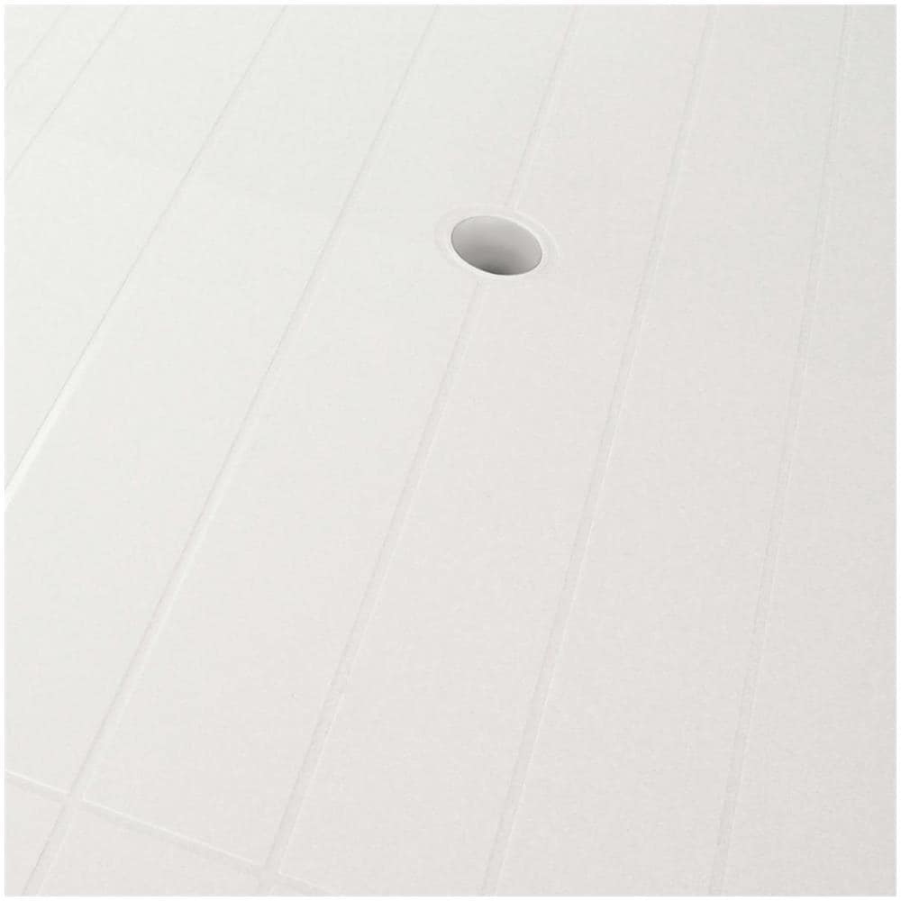 Tavolo Da Giardino 126x76x72 Cm In Plastica Bianco - Foto 2