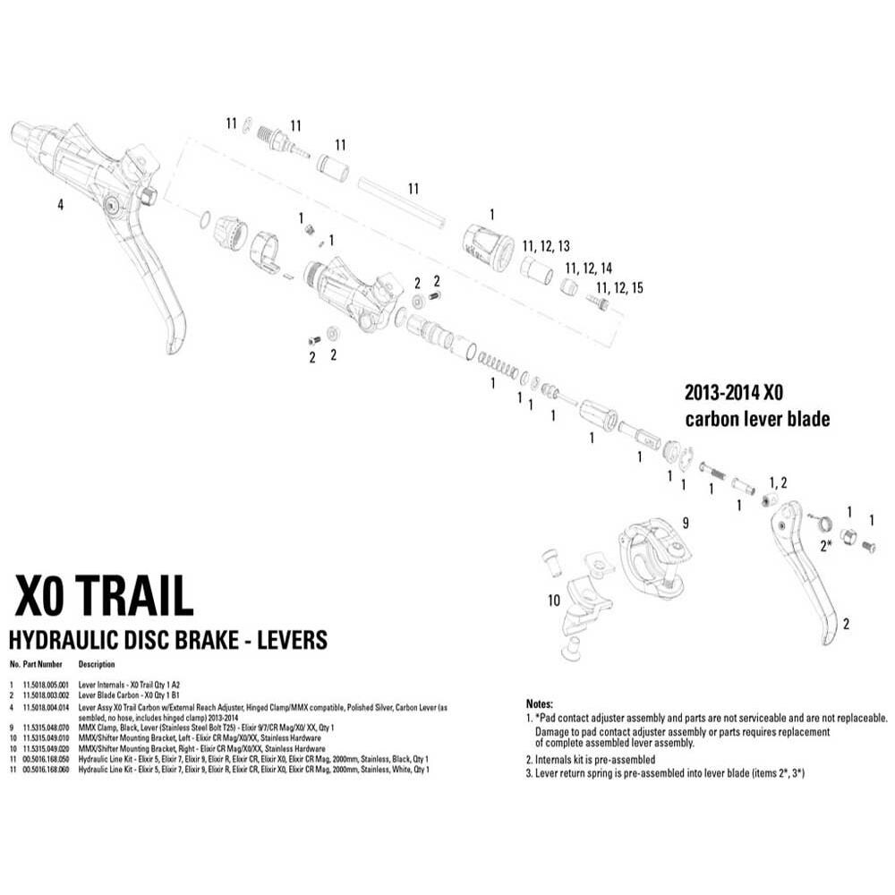 Deragliatori Avid Mmx Clamp Lever Guide Level Xx / x0 / e7 / e9 / trail Ricambi Dei Componenti One Size - Foto 2