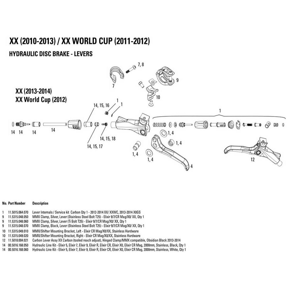 Deragliatori Avid Mmx Clamp Lever Guide Level Xx / x0 / e7 / e9 / trail Ricambi Dei Componenti One Size - Foto 3
