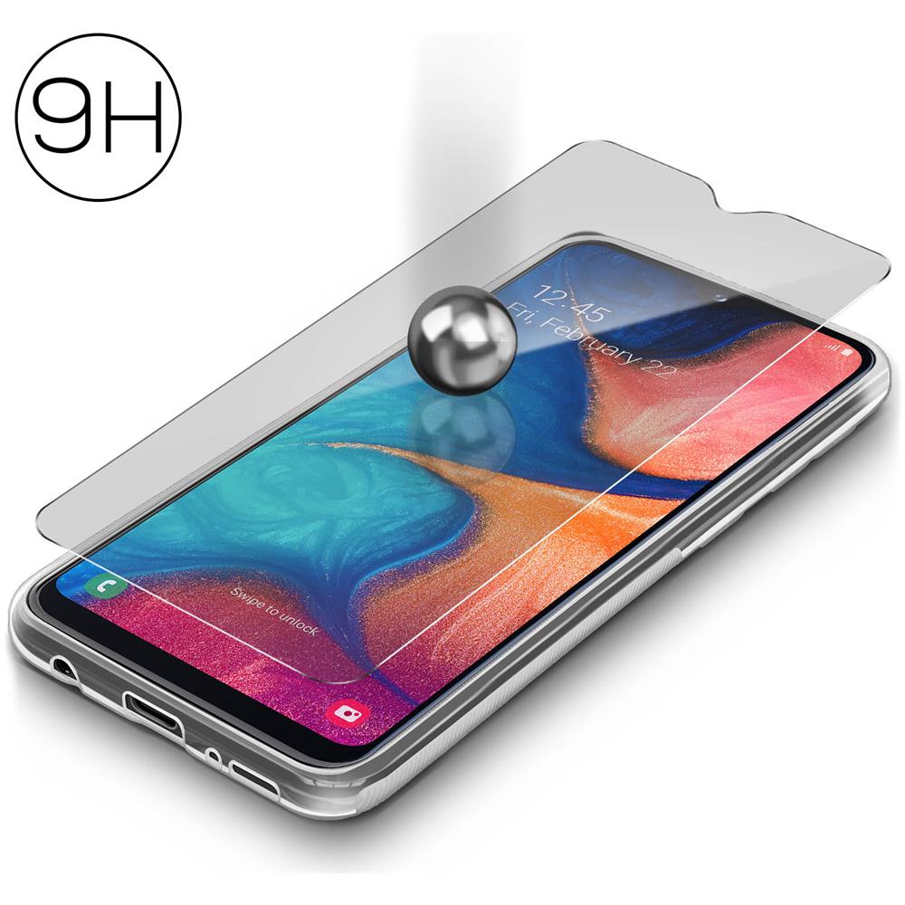 Cover Posteriore + Pellicola Vetro Temperato Trasparente Samsung Galaxy A20e - Foto 5