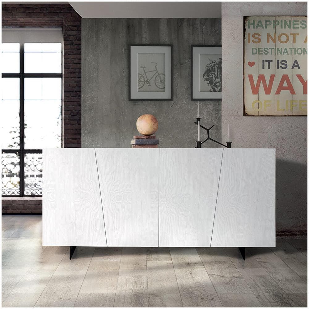 Byron - Madia Moderna In Legno Spazzolato - Foto 3