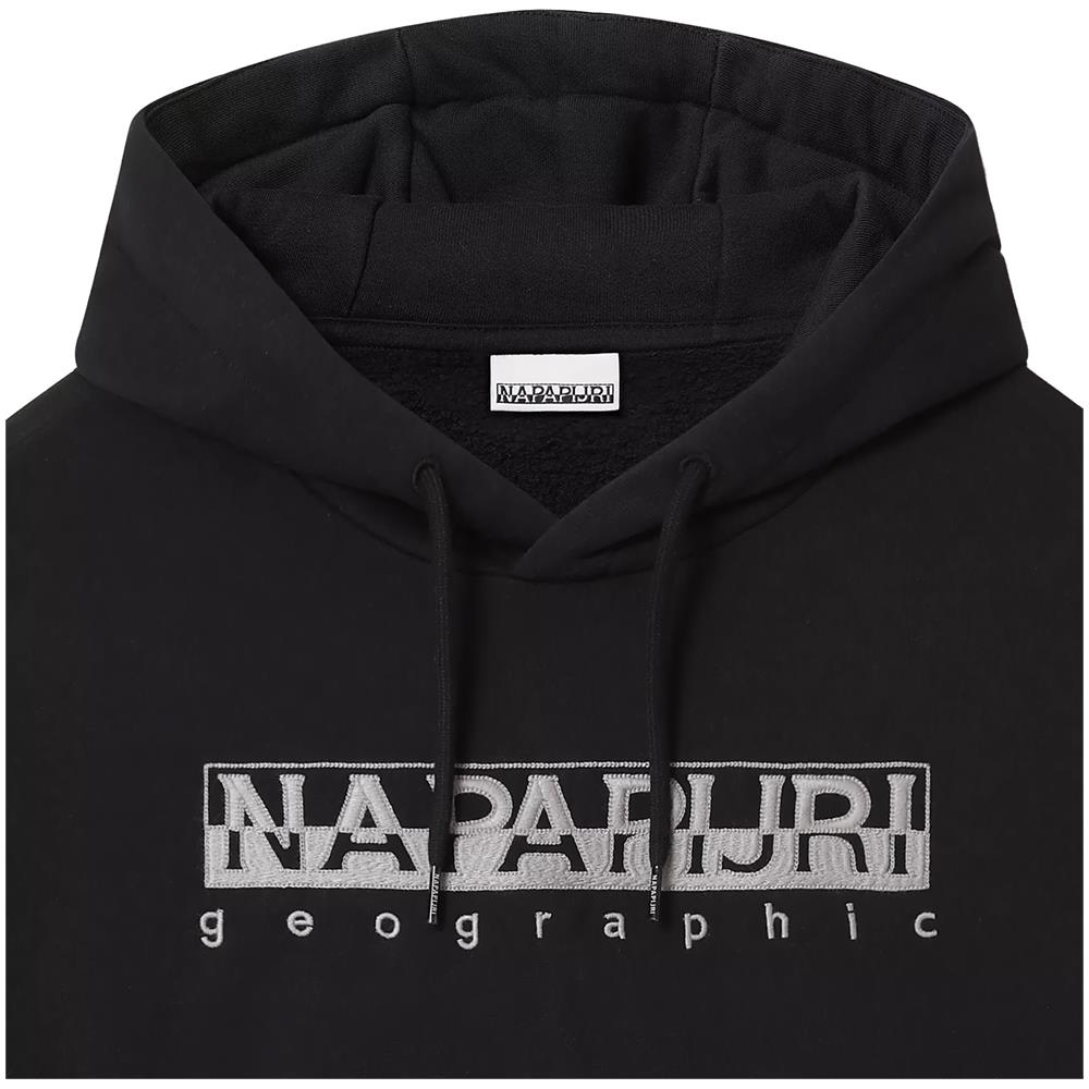 Felpa Da Uomo Con Cappuccio Bebel Nera Codice Na4enc041 - Foto 3