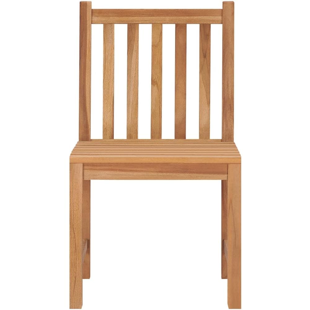 Sedie da Giardino 4 pz con Cuscini in Legno Massello di Teak - Foto 3