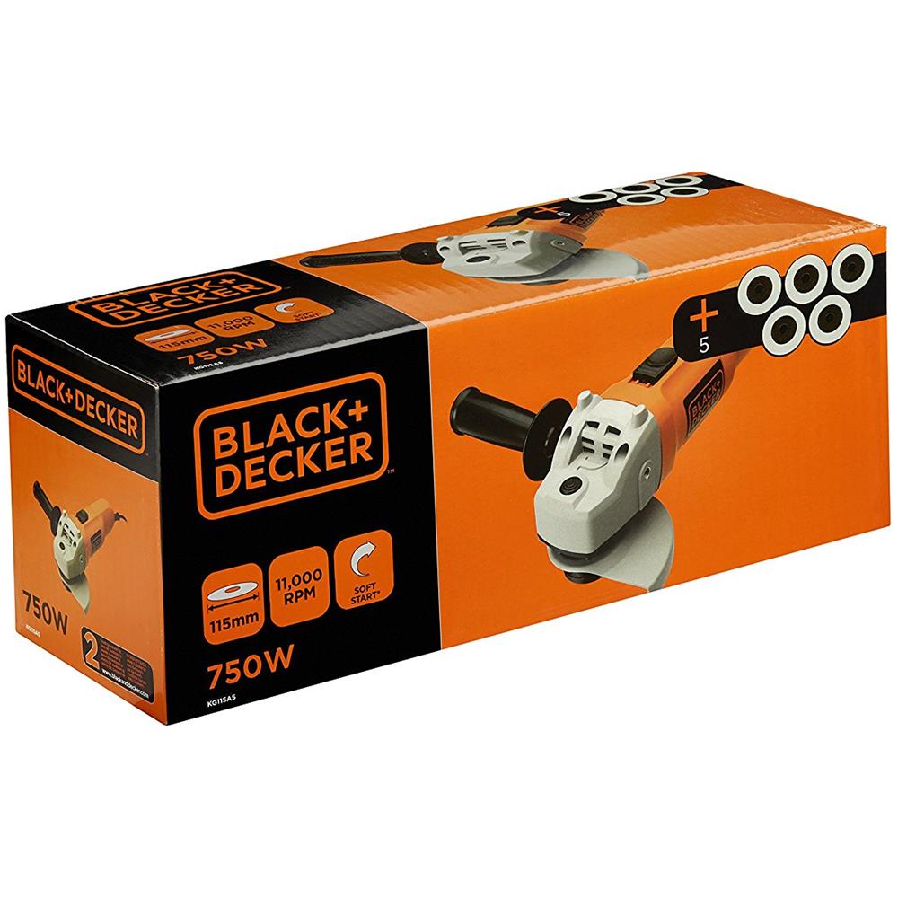 Smerigliatrice angolare 750W - 115mm con 5 dischi - Foto 7