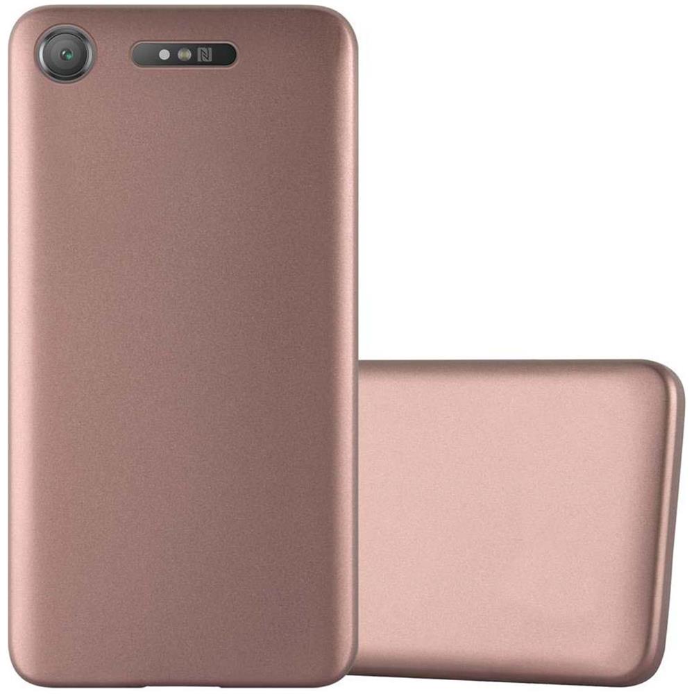 Custodia Compatibile Con Sony Xperia Xz1 In Oro Rosa Metallico - Coperchio Protettivo In Silicone Tpu Flessibile - Foto 1