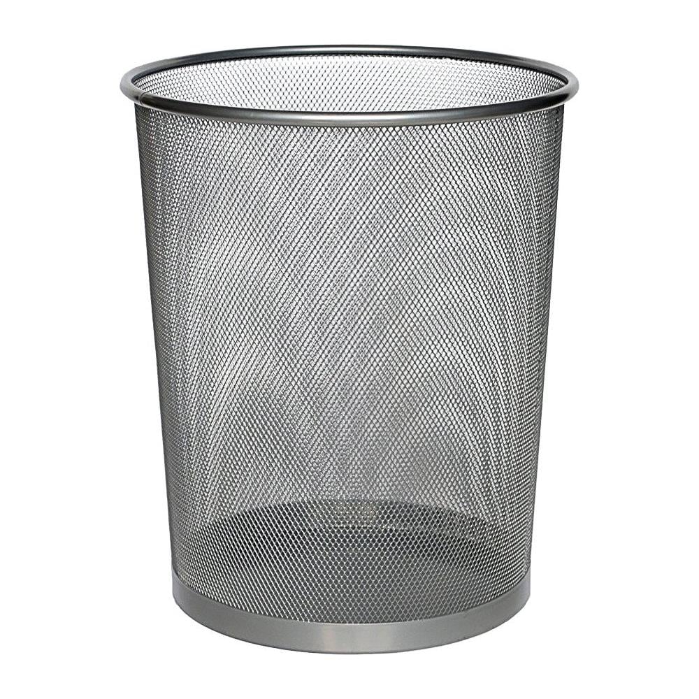 Cestino In Rete In Acciaio, Grigio, - Foto 1