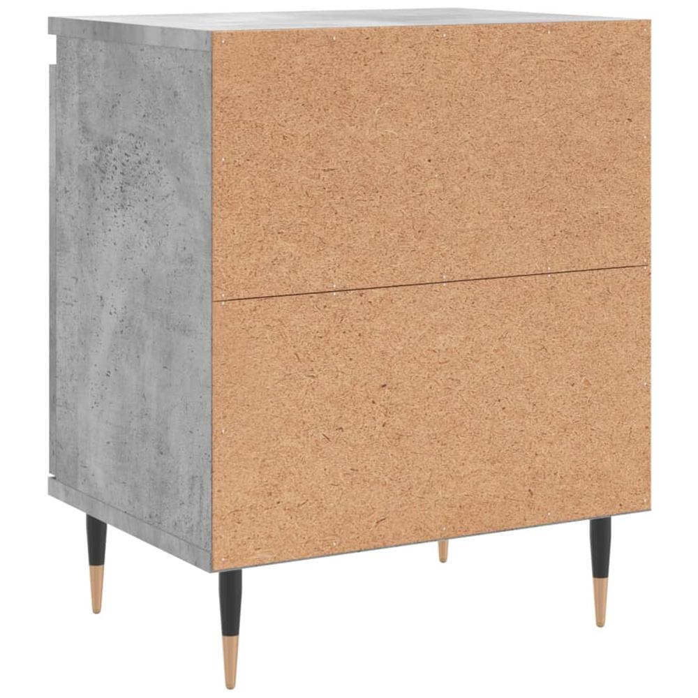 Comodini 2 Pz Grigio Cemento 40x30x50 Cm In Legno Multistrato - Foto 7