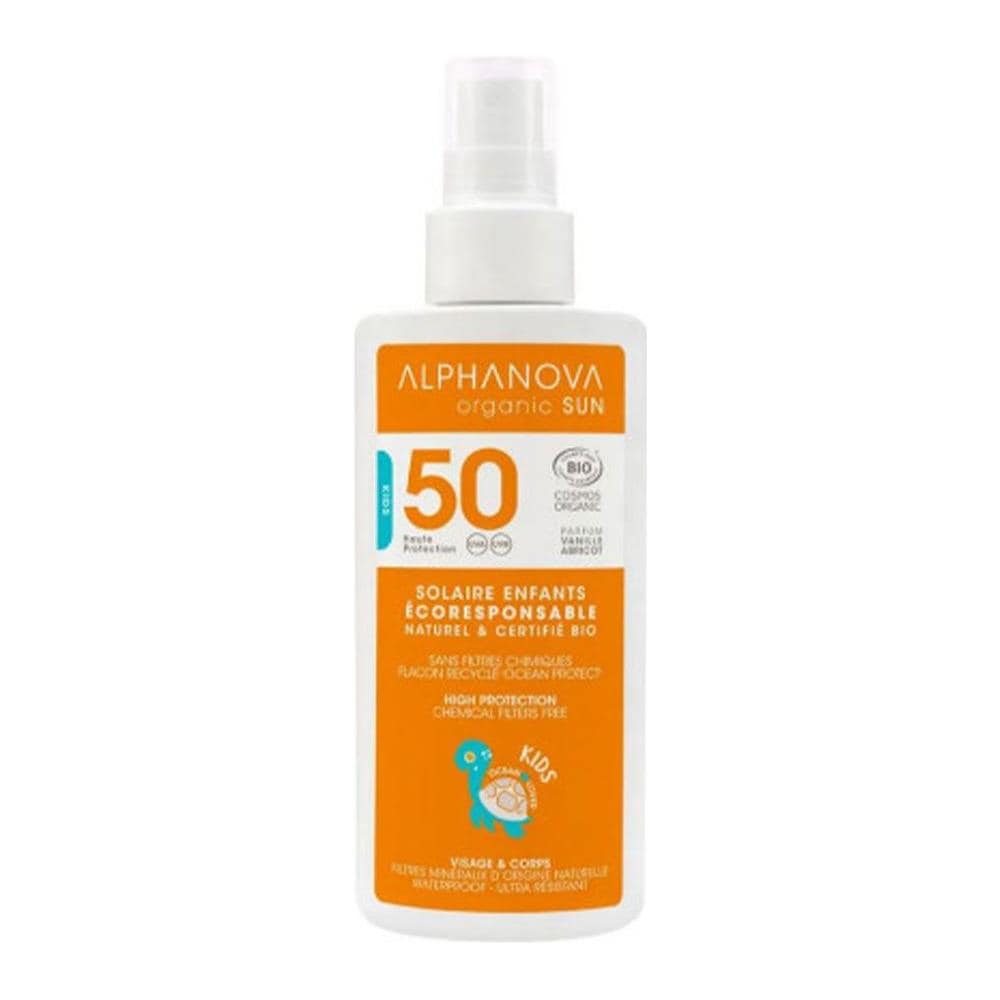 Sun Kids Latte Solare Biologico Spf50 125ml Profumo Vaniglia Albicocca - Foto 1