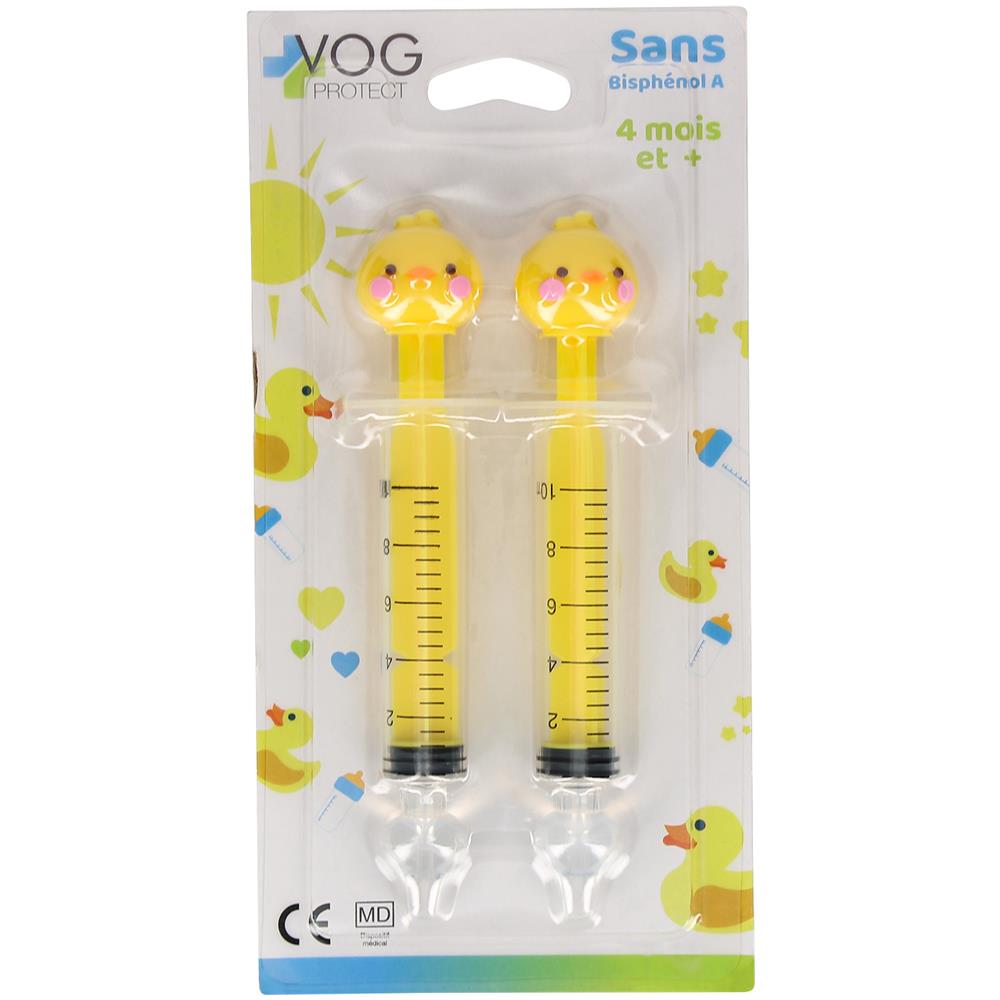 2 Siringhe Per Lavaggi Nasali Bambini - Anatroccolo, Giallo - Foto 1