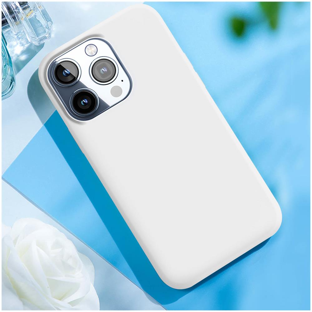 Cover Per Iphone 15 Pro Max Ibrida Semirigida Sottile Leggera Befluo, Bianco - Foto 5
