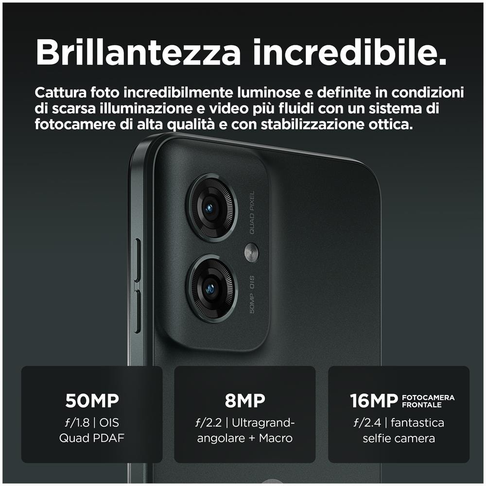 moto G55 5G 256GB 8GB Ram Display 6.49" Doppia SIM Android 14 USB tipo-C 5000 mAh Forest Grey - Foto 12
