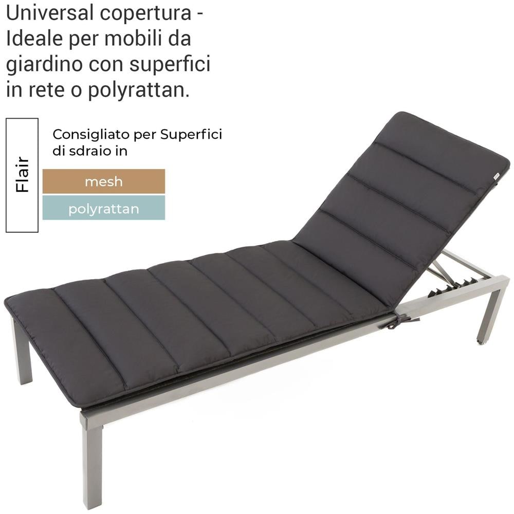 Cuscino per lettino FLAIR - Grigio - 200x70cm - Foto 2