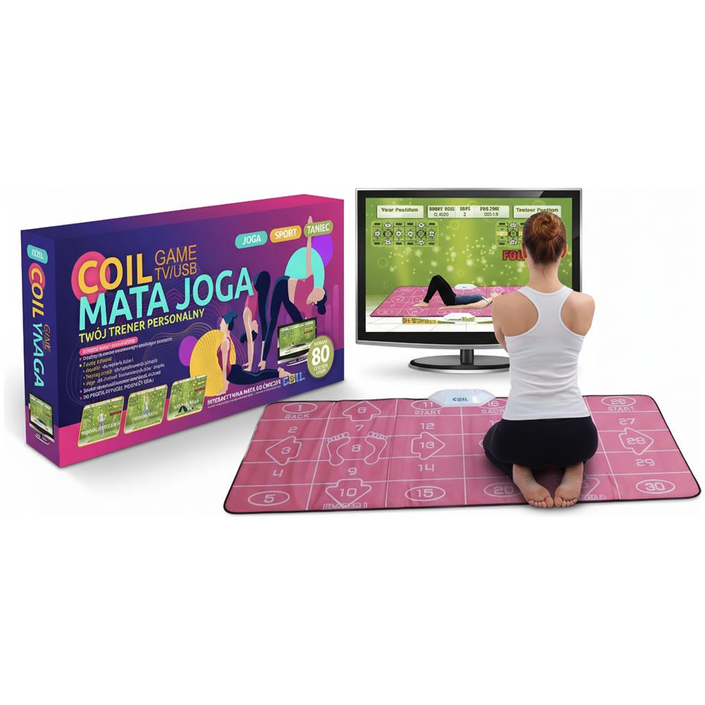 Tappetino Sport Yoga Musicale doppio gioco di danza per bambini WIFI 32BIT 7in1 TV Rosa - Foto 1