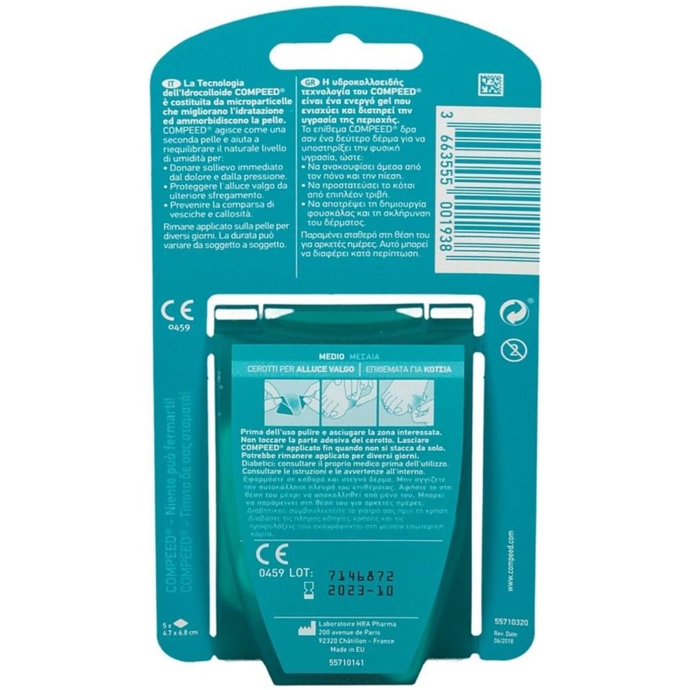Compeed Cerotti per Alluce Valgo 5 Pezzi - Foto 2