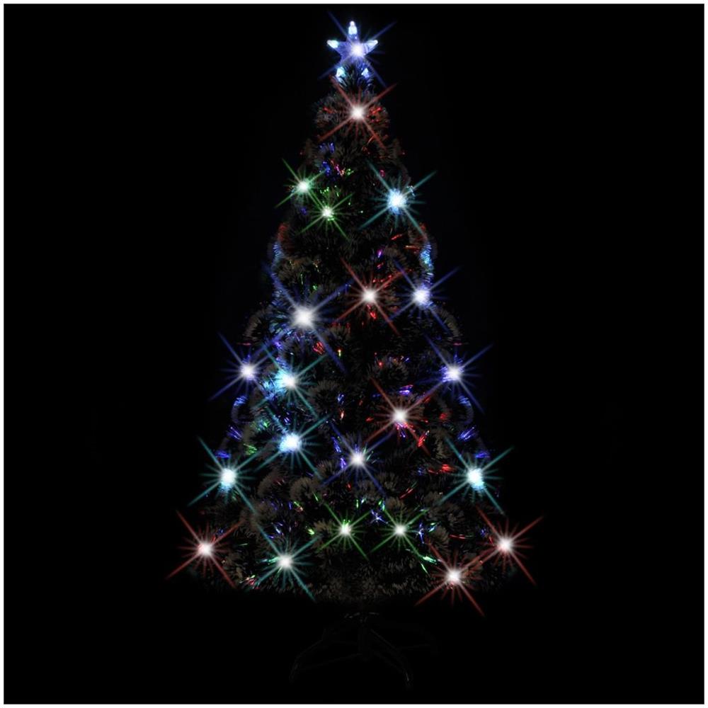 Albero di Natale Preilluminato con Supporto 180 cm Fibra Ottica - Foto 2
