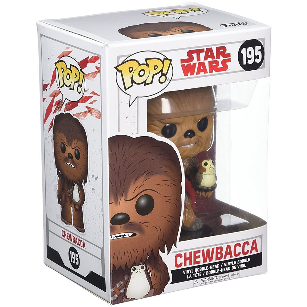 Figure Pop Bobble Star Wars Gli Ultimi Jedi Chewbecca con Porg 10 cm - Foto 3