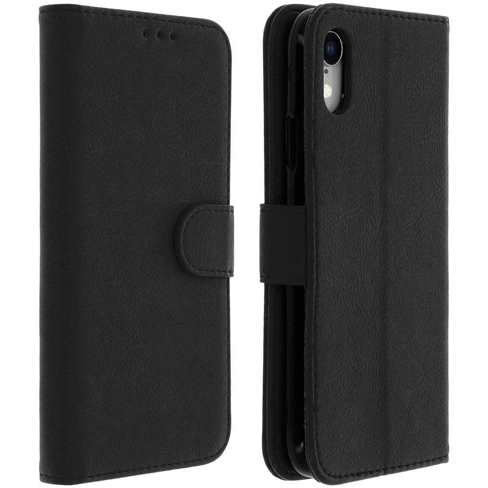 Custodia Iphone Xr Sportellino Portacarte Funzione Supporto Video - Nero - Foto 1