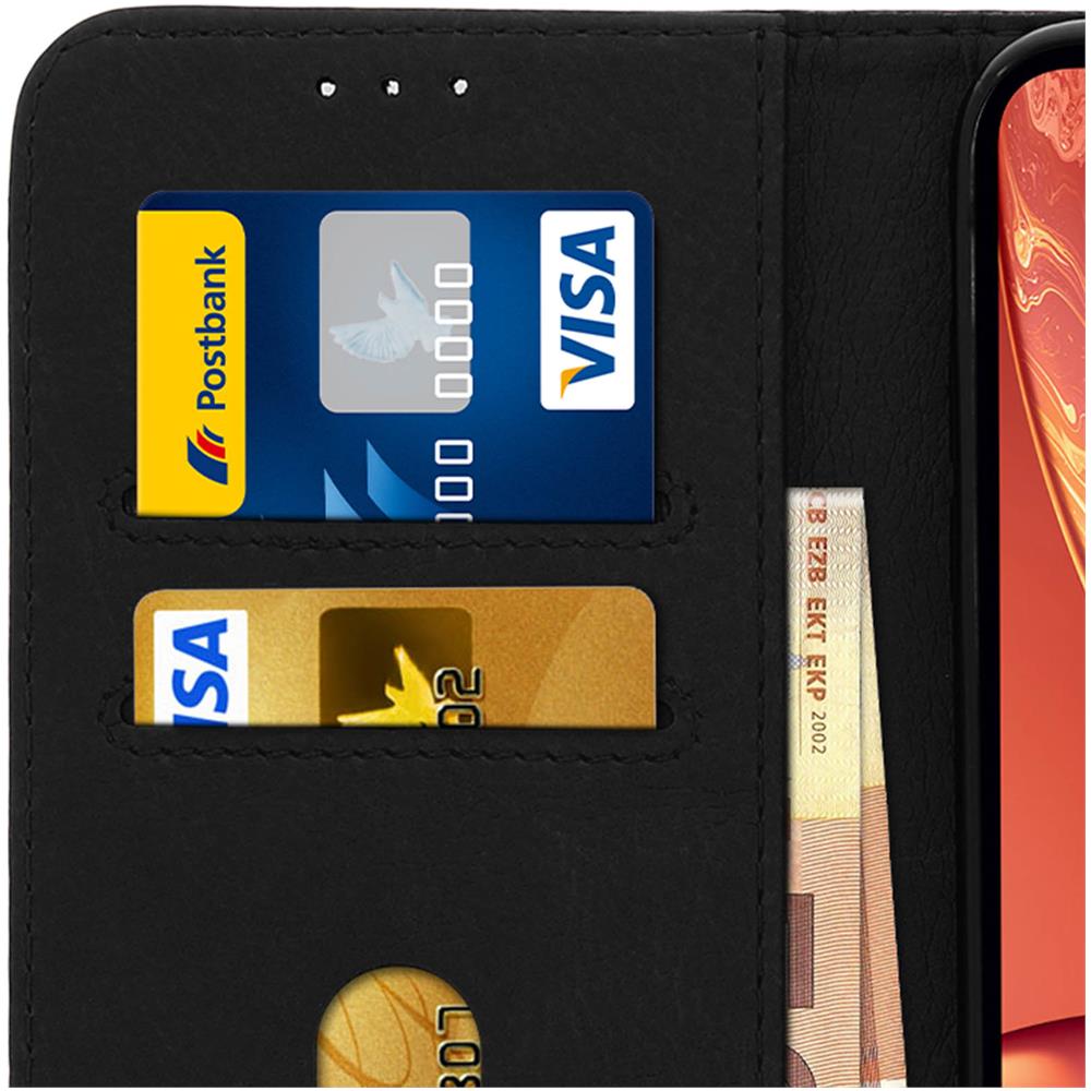 Custodia Iphone Xr Sportellino Portacarte Funzione Supporto Video - Nero - Foto 5