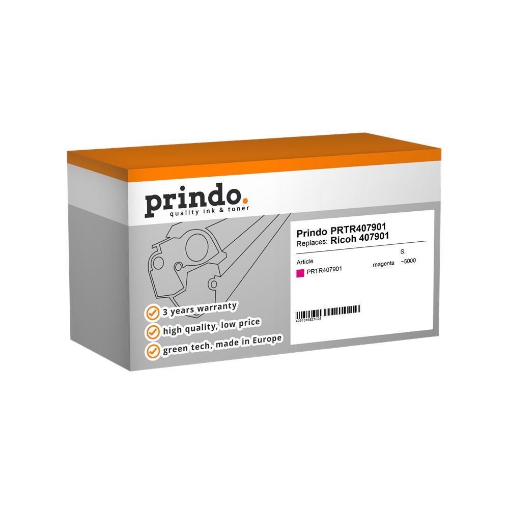 Toner Magenta Prtr407901 ~5000 Pagine Alternativa Per Ricoh 407901 (sp C340e) - Foto 1