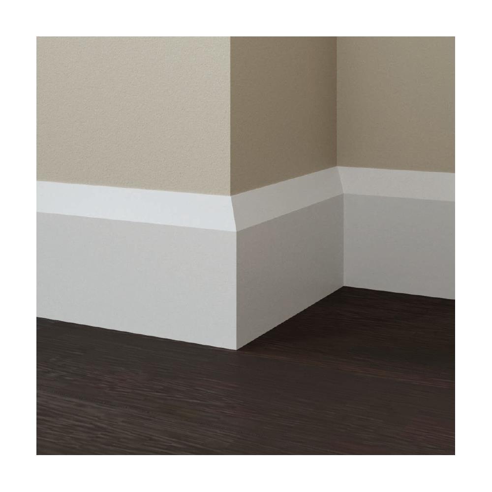 100ml Battiscopa In Legno Massiccio / massello Presidenziale 160x18 Laccato Bianco - Foto 1