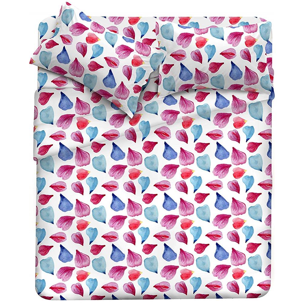 Fantasy Completo Letto, Microfibra, Petali, Matrimoniale - Foto 2