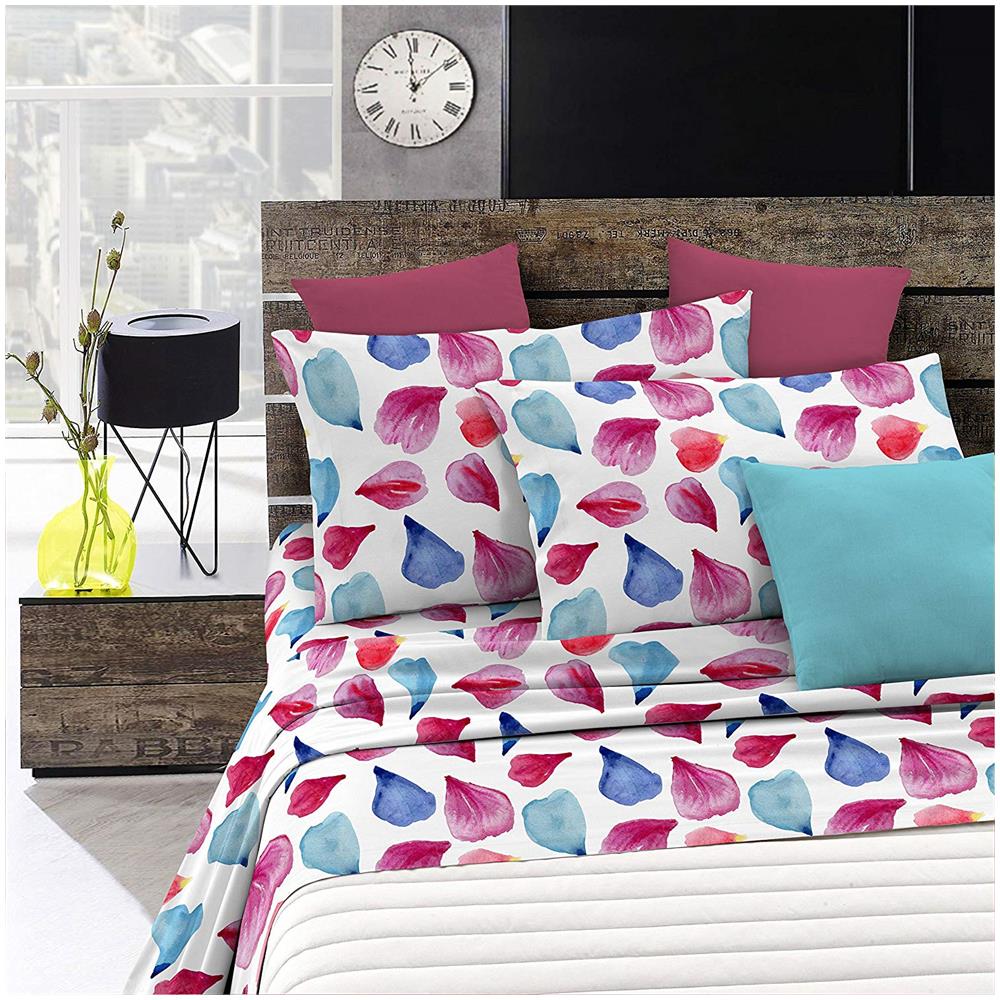 Fantasy Completo Letto, Microfibra, Petali, Matrimoniale - Foto 1